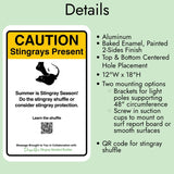 Stingray Caution Sign